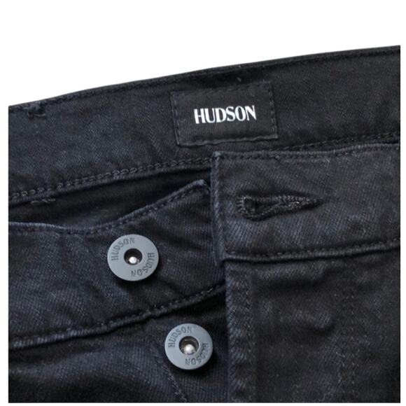 Hudson Jeans Black Blake Slim Straight Jeans Size 31 - Picture 4 of 8
